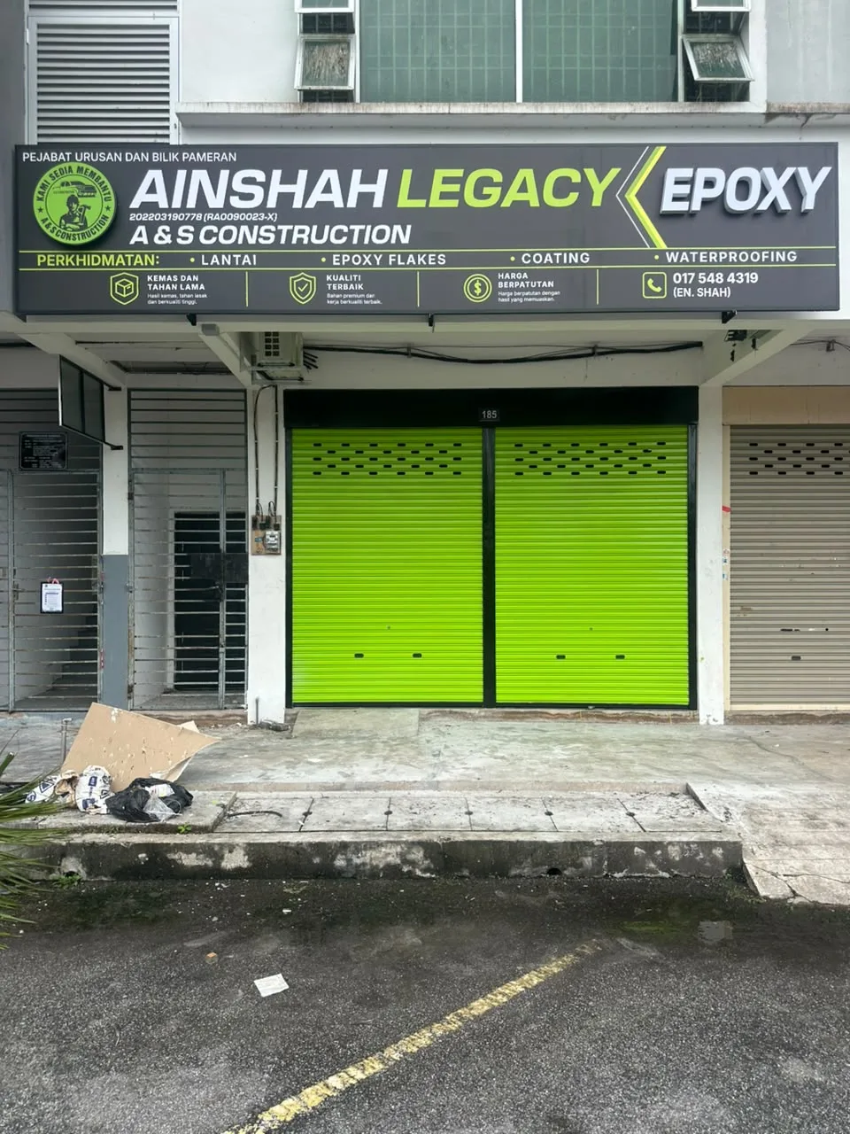 Showroom A&S Epoxy — Ainshah Legacy